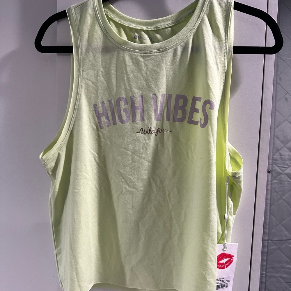 Wildfox Lime Green Tank Top